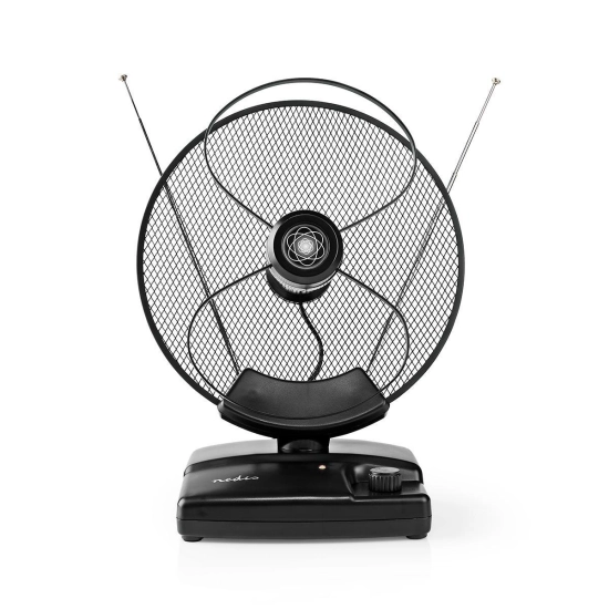 Antena sobna HDTV NEDIS, 0-25 km, Gain 36 dB, FM/VHF/UHF, LTE700, aktivna Antena sobna HDTV NEDIS, 0-25 km, Gain 36 dB, FM/VHF/UHF, LTE700, aktivna