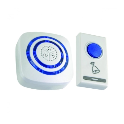 Zvono za vrata bežično 0,3W IP20/44 bijelo-plavo   - Senzori