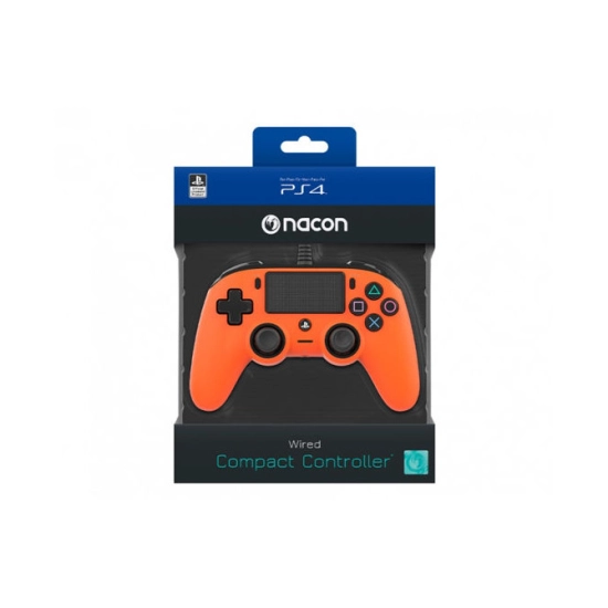 Gamepad NACON PS4 Compact, žičani, narančasti