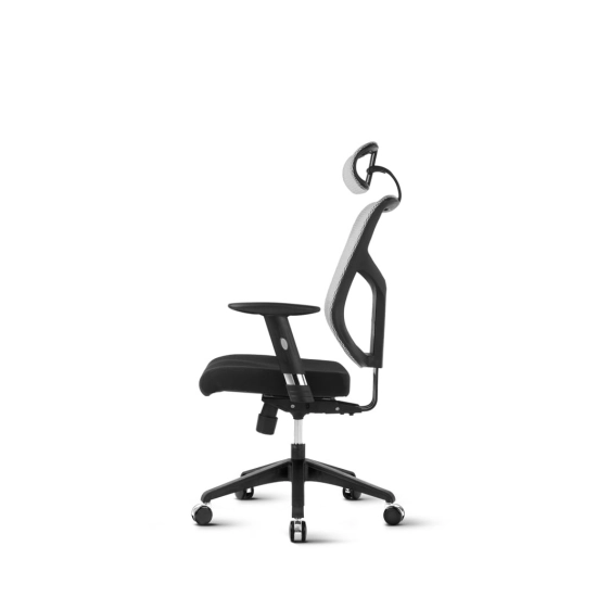 Gaming / uredska stolica ERGOVISION ESSENT 01, 160 do 195cm, 120kg, bijelo crna Gaming / uredska stolica ERGOVISION ESSENT 01, 160 do 195cm, 120kg, bijelo crna