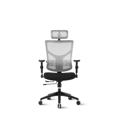 Uredska stolica ERGOVISION ESSENT 01, 160 do 185cm, 120kg, bijelo crna   - Gaming stolice