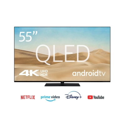 Televizor QLED 55incha NOKIA QNR55GV215ISW, Android TV, UHD, DVB-T2/C/S2, CI+, HDMI, Wi-Fi, USB, Bluetooth 4.2, energetski razred F   - Televizori