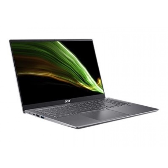 Laptop ACER Swift X SFX16-51G-579B, NX.AYKEX.00C, Core i5 11320H, 16GB, 512GB SSD, GeForce RTX3050, 16.1incha IPS, NoOS, sivi