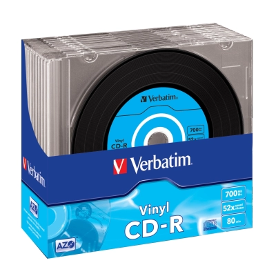 Medij CD-R VERBATIM 43426, 80min, Vinyl look, 1 komad   - Mediji