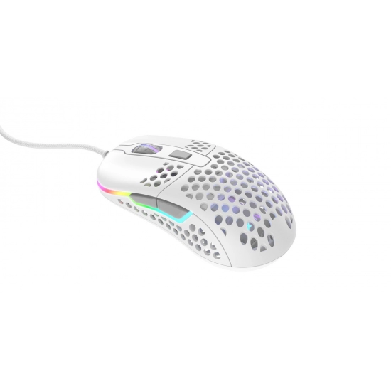 Miš XTRFY M42 RGB, ultra-lagani, gaming, bijeli 
