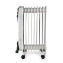 Radijator NEDIS HTOI30WT9, uljni, prijenosni, 800/1200/2000W, 9 rebra, termostat, bijeli