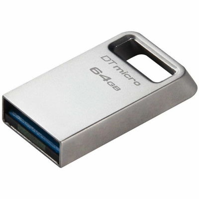 Memorija USB 3.2 FLASH DRIVE, 64 GB, KINGSTON DataTraveler Micro 200MB/s Metal   - USB memorije