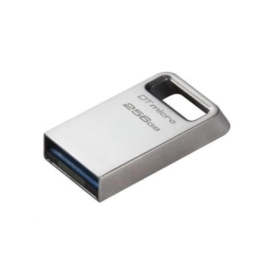 Memorija USB 3.2 FLASH DRIVE, 256 GB, KINGSTON DataTraveler Micro 200MB/s Metal   - POHRANA PODATAKA