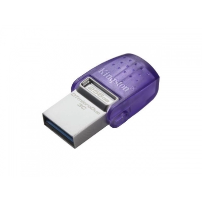 Memorija USB 3.2 FLASH DRIVE, 256 GB, KINGSTON DataTraveler microDuo 3C 200MB/s Dual USB-A i USB-C   - POHRANA PODATAKA