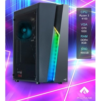 Računalo gaming PHOENIX Flame Z-553, AMD Ryzen 3-4100, 8GB, 480GB SSD, GeForce GTX1650   - RAČUNALA
