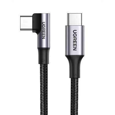 Kabel UGREEN, USB-C  2.0 (M) na kutni USB-C 2.0 (M), 5A, kutni 90°, 1m   - Kabeli i adapteri