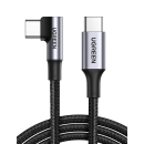 Kabel UGREEN, USB-C  2.0 (M) na kutni USB-C 2.0 (M), 5A, kutni 90°, 2m