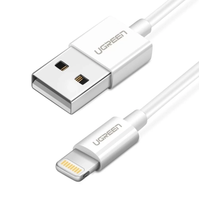 Kabel UGREEN, Lightning na USB 2.0 A (M), bijeli, 1m   - Kabeli i adapteri