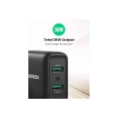 Kućni punjač UGREEN, 36W, 2x USB A, QC 3.0, crni