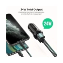 Auto punjač UGREEN, 24W, 2x USB A, crni