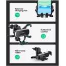 Držač za smartphone UGREEN, za ventilacijski otvor, za auto, crni