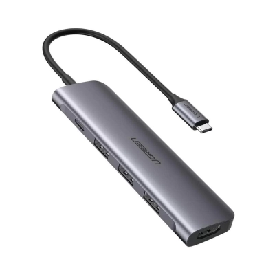 USB HUB UGREEN, USB-C na 3x USB 3.0 A, HDMI 4K@30Hz, USB-C (Ž) sa PowerDelivery do 100W   - UGreen