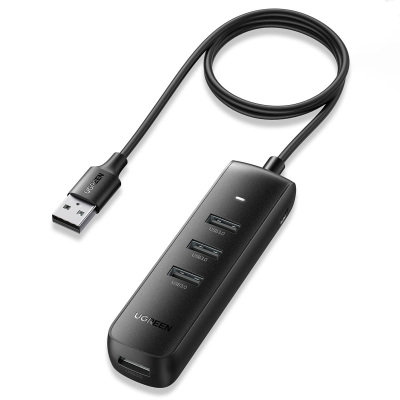 USB HUB UGREEN, USB A 3.0,  4-portni, crni, 1m   - Hlađenja, stalci, docking i USB hubovi