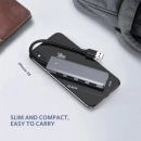 USB HUB UGREEN, USB A 3.0, 4-portni, USB C, sivi