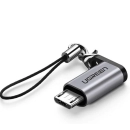 Adapter UGREEN, Micro USB (M) na USB-C (Ž), sivi