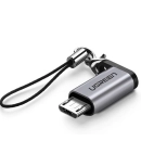 Adapter UGREEN, USB micro B (M) na USB C (Ž), sivi
