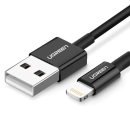 Kabel UGREEN, Lightning na USB 2.0 A (M), crni, 1m