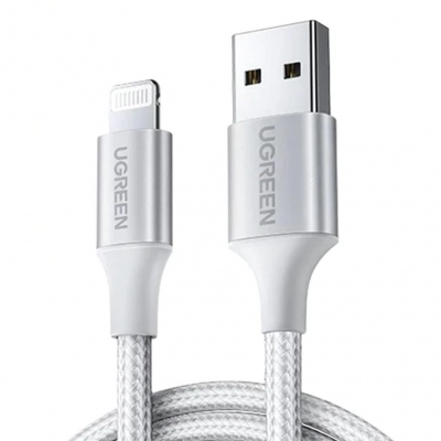 Kabel UGREEN, Lightning na USB 2.0 A (M), srebrni, 1m   - Kabeli i adapteri