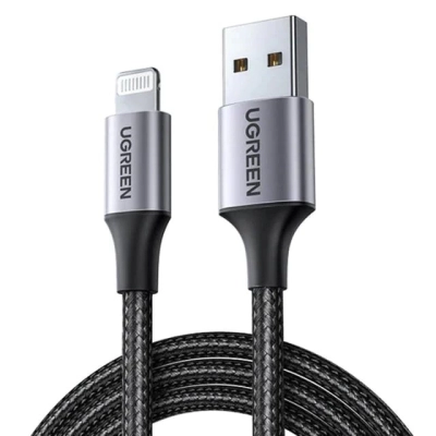 Kabel UGREEN, Lightning na USB 2.0 A (M), crni, 1m   - Kabeli i adapteri