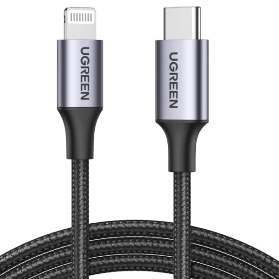 Kabel UGREEN, Lightning na Type-C 2.0 (M), sivi, 1m Kabel UGREEN, Lightning na Type-C 2.0 (M), sivi, 1m