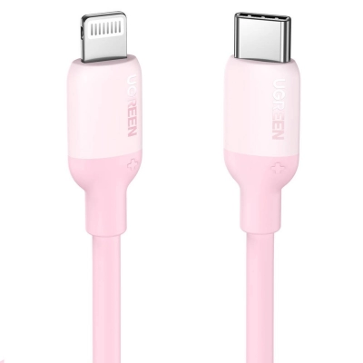 Kabel UGREEN, Lightning na USB-C PD , pink, 1m   - Kabeli i adapteri