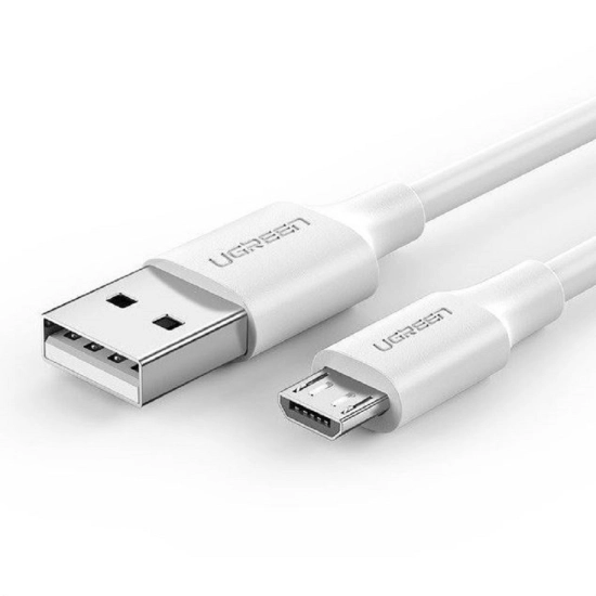 Kabel UGREEN, USB micro B 2.0 (M) na USB A 2.0  (M), bijeli, 1m