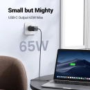 Kućni punjač UGREEN, 65W, 2x USB C, USB A, crni