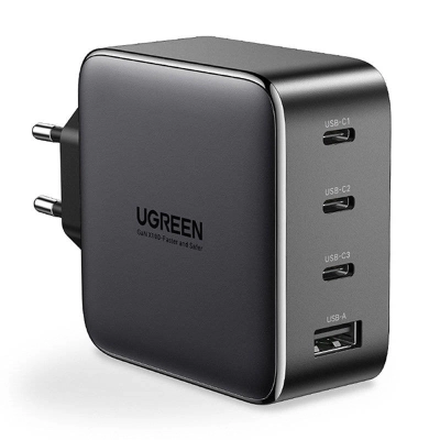 Kućni punjač UGREEN, 100W, USB-A+3xUSB-C, crni   - Jesen stigla, akcijo moja.