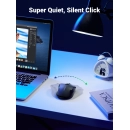 Miš UGREEN, bežični, ergonomski, 4000 DPI, crni