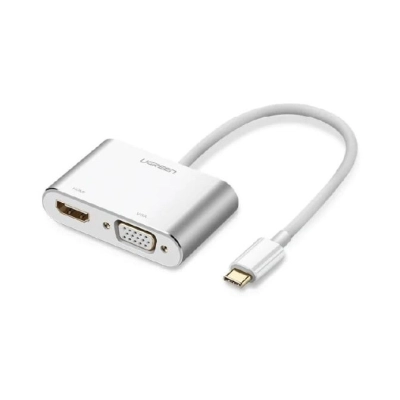 Adapter UGREEN, Type C na HDMI, VGA, bijeli - KABELI, ADAPTERI I RAZDJELNICI Adapter UGREEN, Type C na HDMI, VGA, bijeli - KABELI, ADAPTERI I RAZDJELNICI