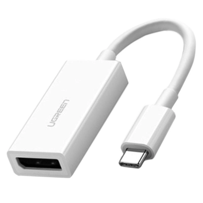 Adapter UGREEN, USB-C na DP (Ž), bijeli   - Adapteri