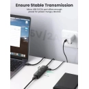 USB HUB UGREEN, USB A 3.0, 4-portni, crni, 0.25m