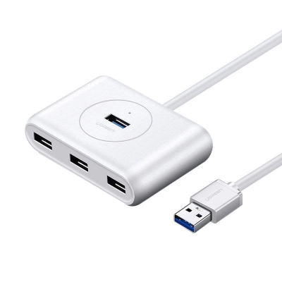 USB HUB UGREEN, USB 3.0 A, 4-portni, bijeli, 1m   - Hlađenja, stalci, docking i USB hubovi