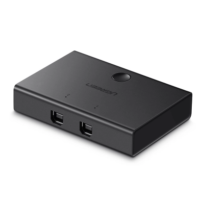 Data Switch UGREEN, USB A 2.0 na 2x USB B, crni   - Razdjelnici