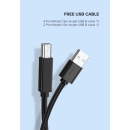 Data Switch UGREEN, USB A 2.0 na 4x USB B, crni