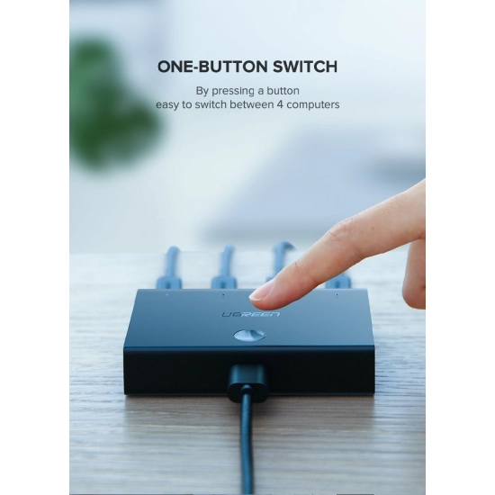 Data Switch UGREEN, USB A 2.0 na 4x USB B, crni Data Switch UGREEN, USB A 2.0 na 4x USB B, crni