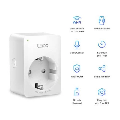 Smart utičnica TP-LINK Tapo P100, Mini, Wi-Fi, Alexa & Google 