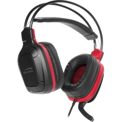 Slušalice SPEEDLINK Draze, stereo, za PC/PS4/PS5, crno-crvene   - Speedlink