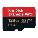 Memorijska kartica SANDISK Extreme Pro, micro SDXC, 128GB, SDSQXCD-128G-GN6MA, A2 C10 V30 UHS-I U3 + SD Adapter + Rescue Pro Deluxe R200MB/s / W90MB/s 