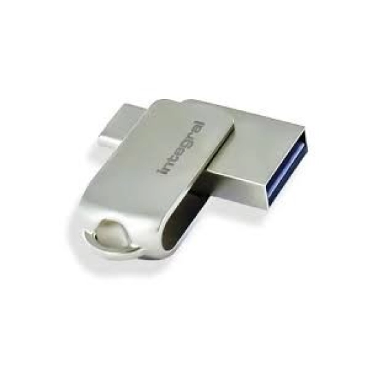 Memorija USB 3.2 FLASH DRIVE, 16 GB, INTEGRAL 360-C DUAL, USB-C i USB 3.0 