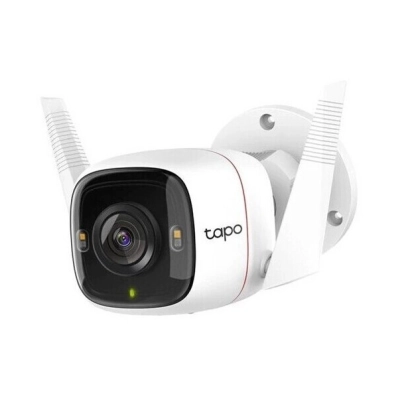 Nadzorna IP kamera TP-LINK Tapo C320WS, vanjska, senzor pokreta, noćni vid, 4MP, QHD, bežična, IPX6, bijela   - TP-Link