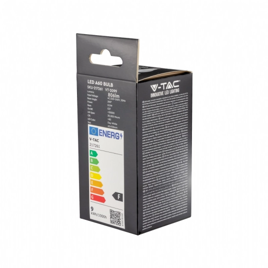 Žarulja LED E27  8,5W, 4000K, neutralno svjetlo, VT-2099, SKU-217261