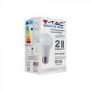 Žarulja LED sa senzorom E27 A60 9W, 6400K, hladno svjetlo, VT-2099, SKU-7262