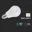 Žarulja LED sa senzorom E27 A60 9W, 6400K, hladno svjetlo, VT-2099, SKU-7262