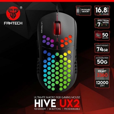 Miš FANTECH Hive UX2, gaming, žičani   - Fantech